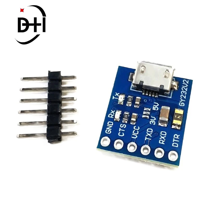 Модуль связи с USB на TTL FT232RL, флэш-плата GY232V2 MICRO FT232RL USB