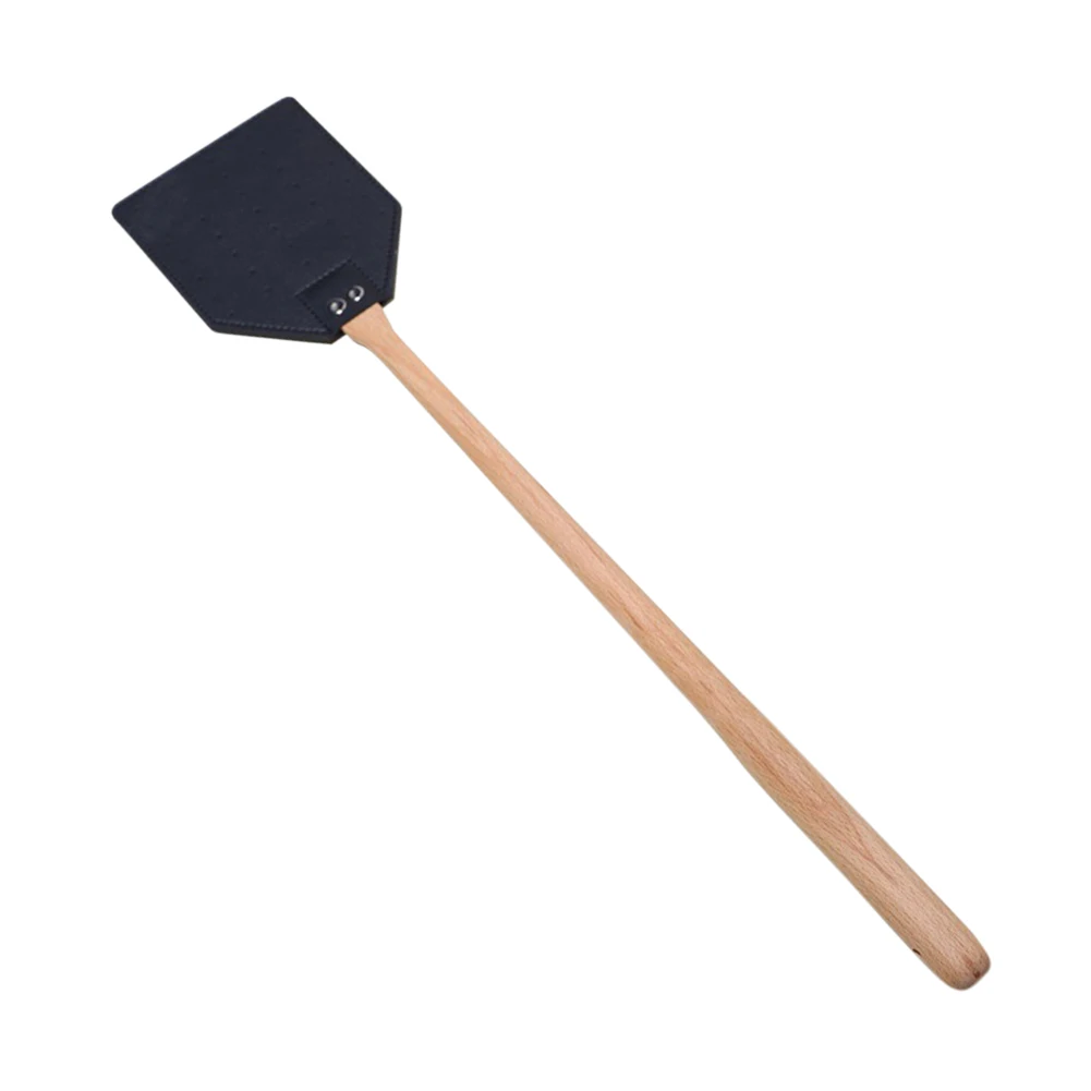 

Деревянная мухобойка с кожаной головкой