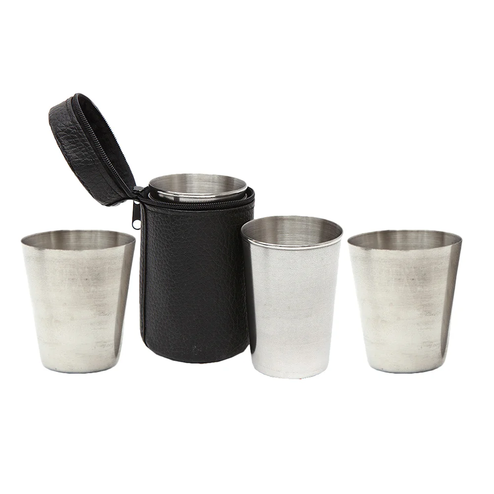 

Metal Cups Stainless Steel Cup Shot Mug Tumbler Drinking Pint Camping Dipping Glasses Coffee Water Dish Thermal Sushi Beer