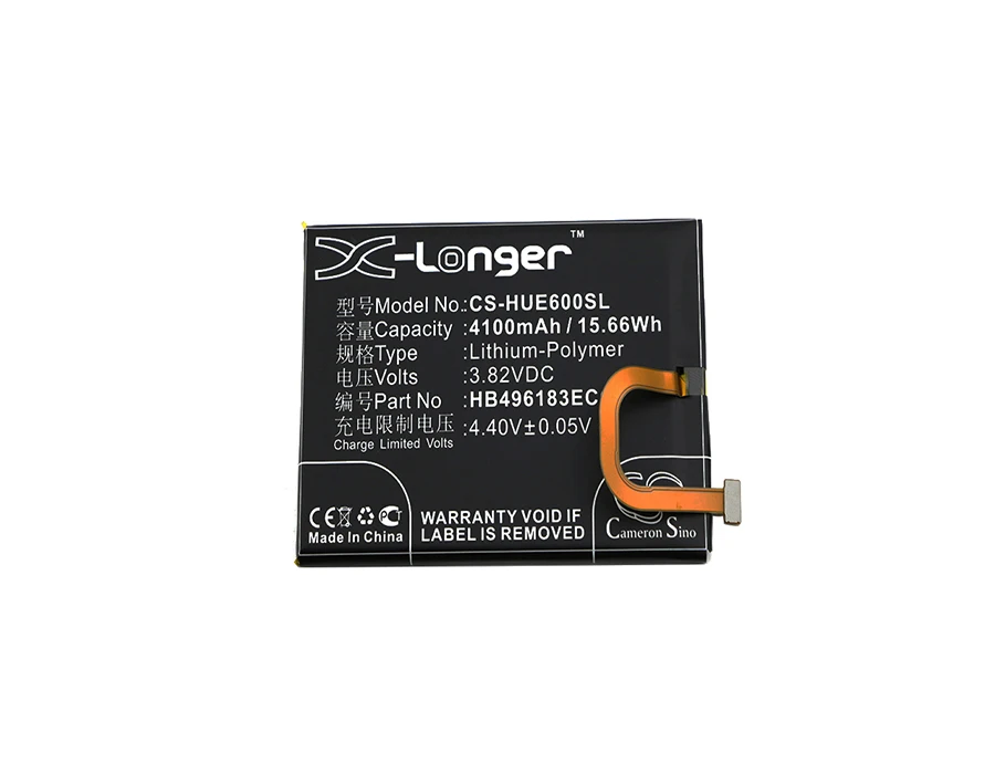 

Высококачественный аккумулятор Cameron Sino, 4100 мАч, HB496183ECC для Huawei Enjoy 6, Enjoy 6, две SIM-карты, NCE-AL00, NCE-AL10