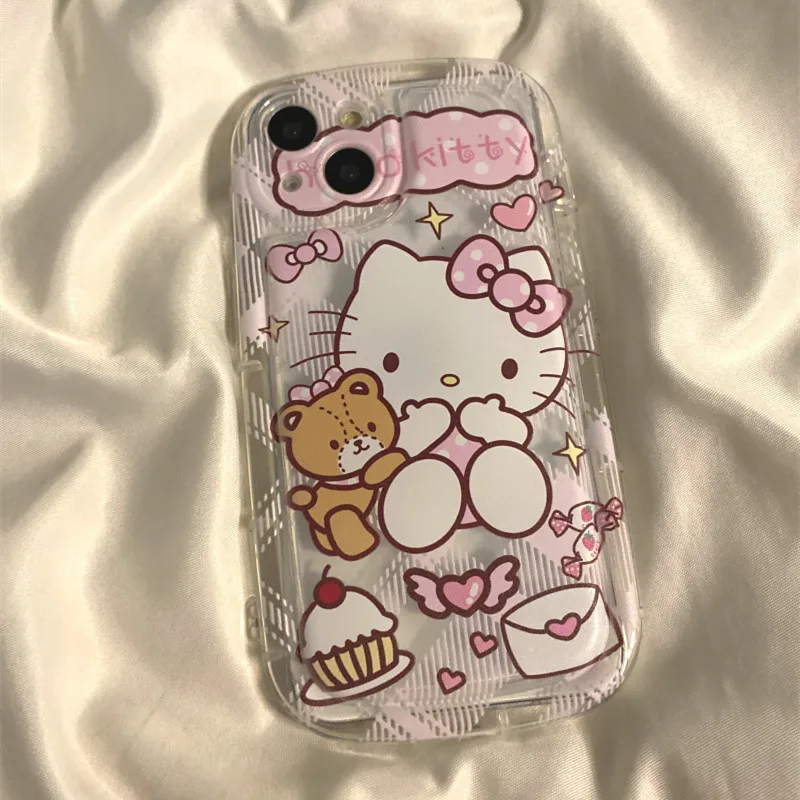 Чехол с рисунком Sanrio Kuromi Kitty Dog Bear для Samsung Galaxy A53 A21S A24 A10 M10 A10S A05 A04S A71 A72 A33 A02 A03 A73 F13 A05S