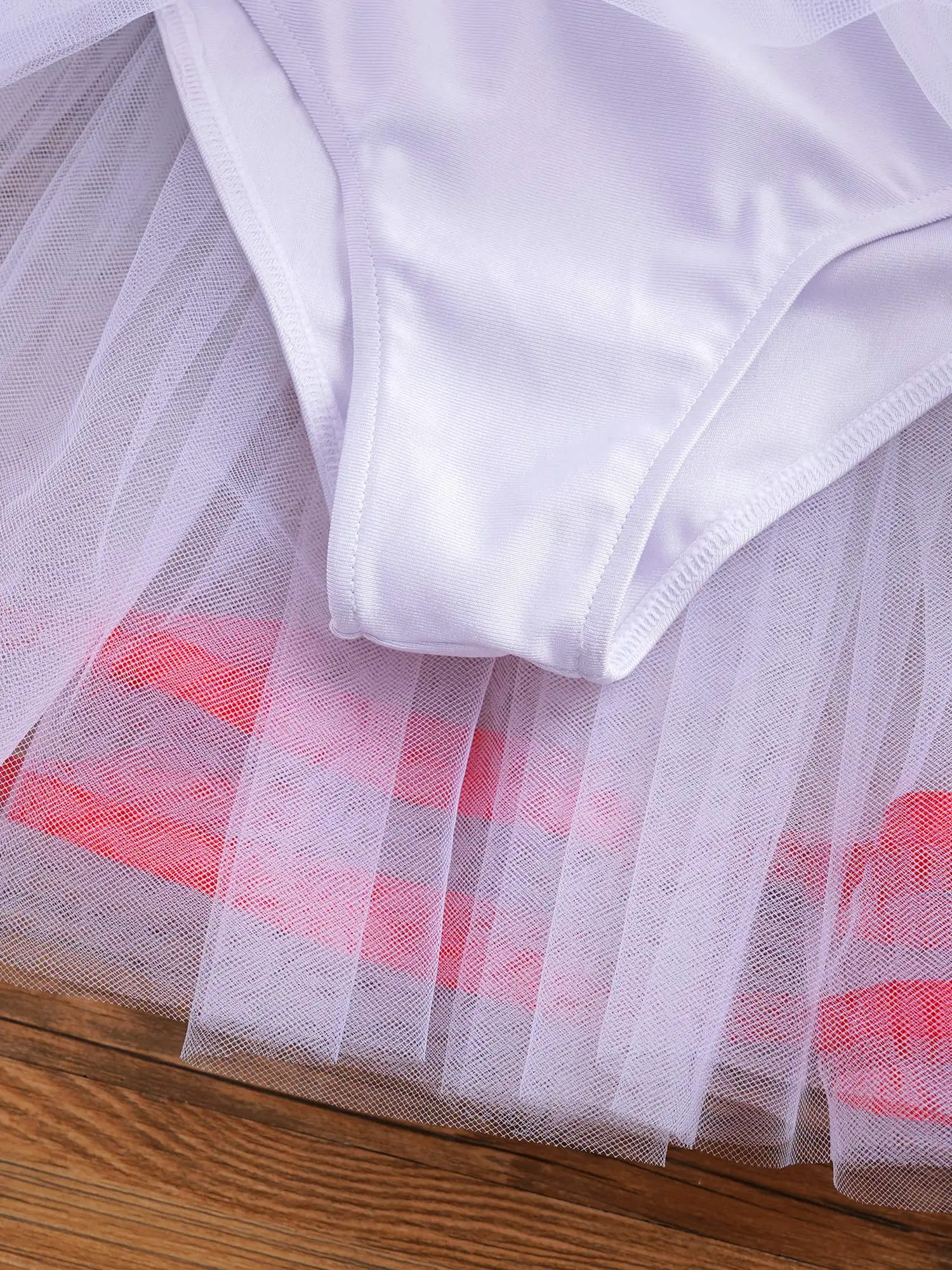 Child Girls Sequins Striped Ballet Tutu Leotard Dress Dancewear Carnival Festival Santa Cosplay CostumeKids Elf Christmas Dress