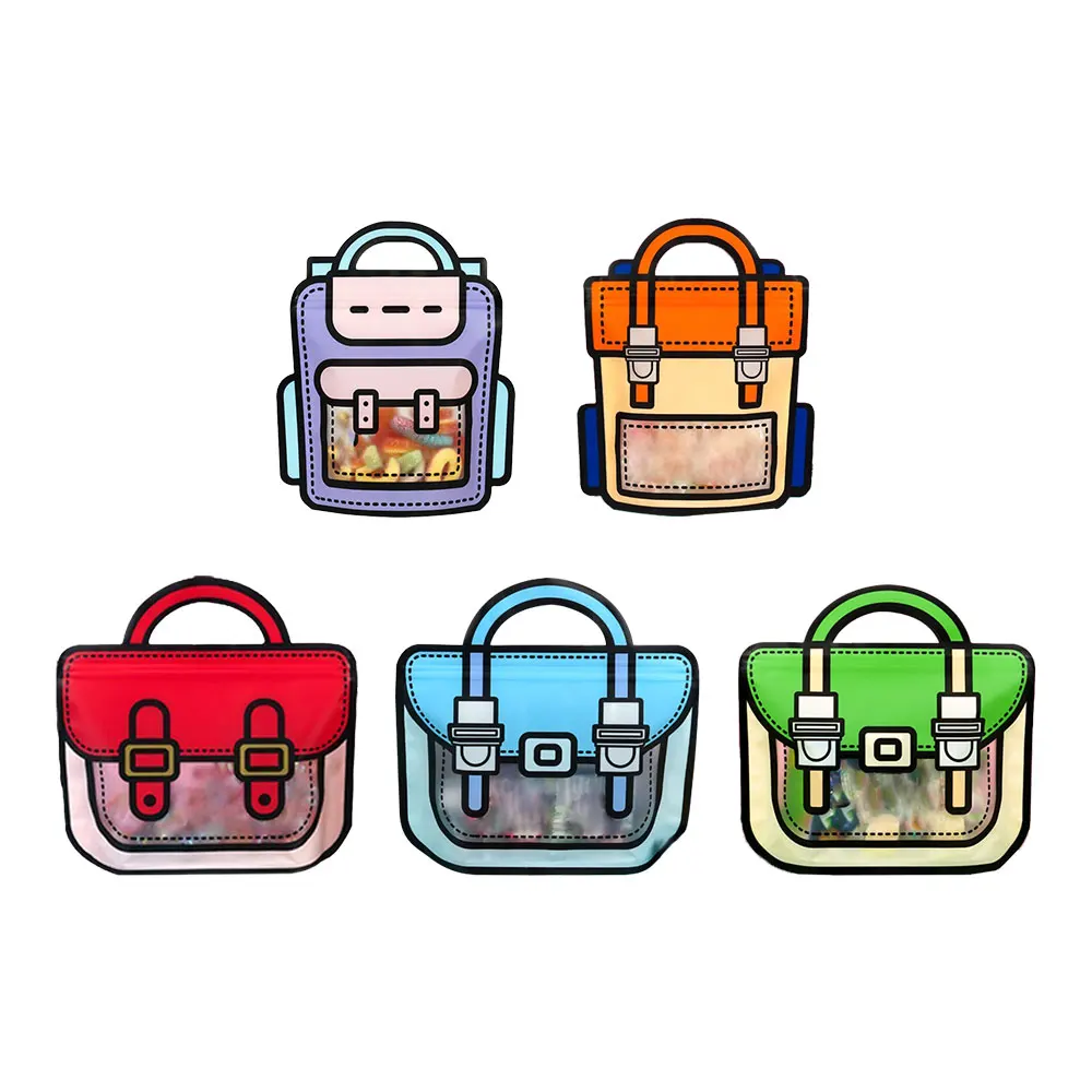 

Cartoon School Bag Shape Candy Bags Cookie Bag Party Gift Bag Children Kids Birthday Party Snack Favors Packing Supplies
