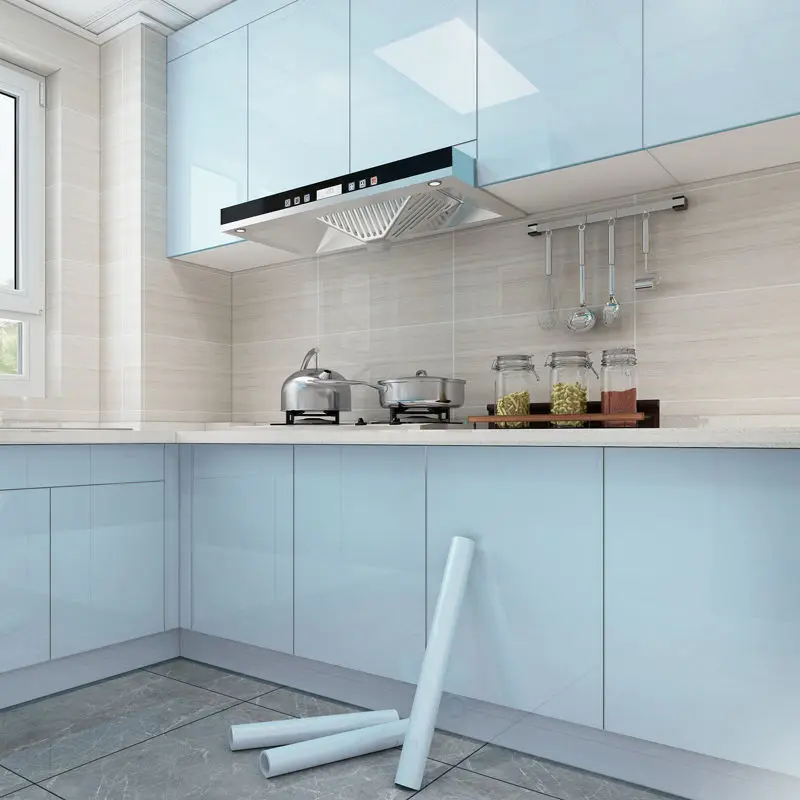 cabinet home wall stickers doortapeta vinyl desktop wardrobe kitchen furniture renovation waterproof thickening papel de pared free global shipping