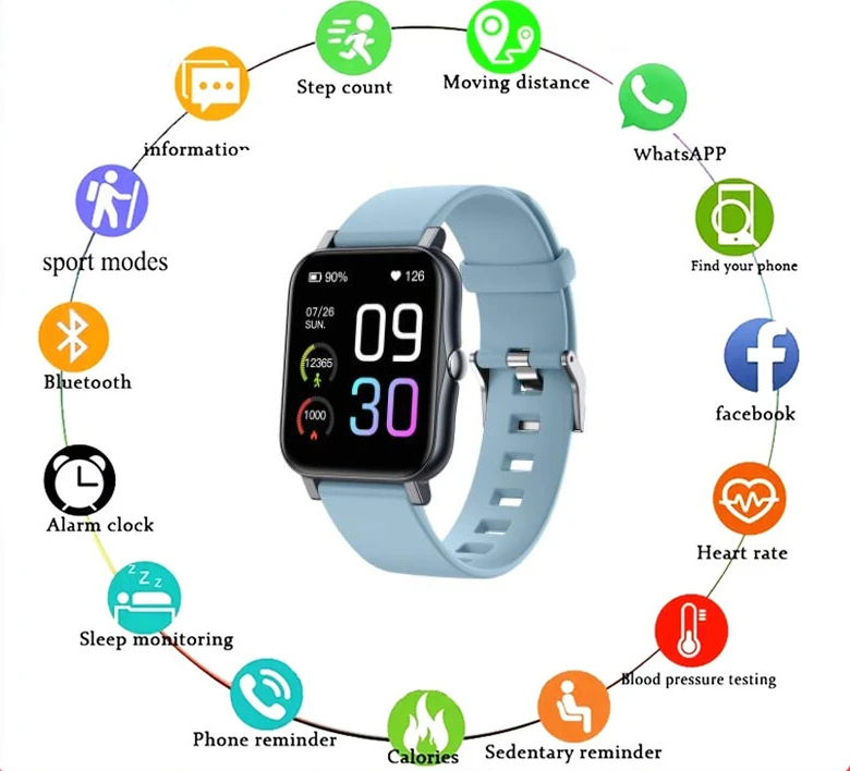 

2022 For Apple Xiaomi Huami Gts 2 Sleep Detection Sports Bracelet Smart Watch Waterproof Temperature Measurement Heart Rate