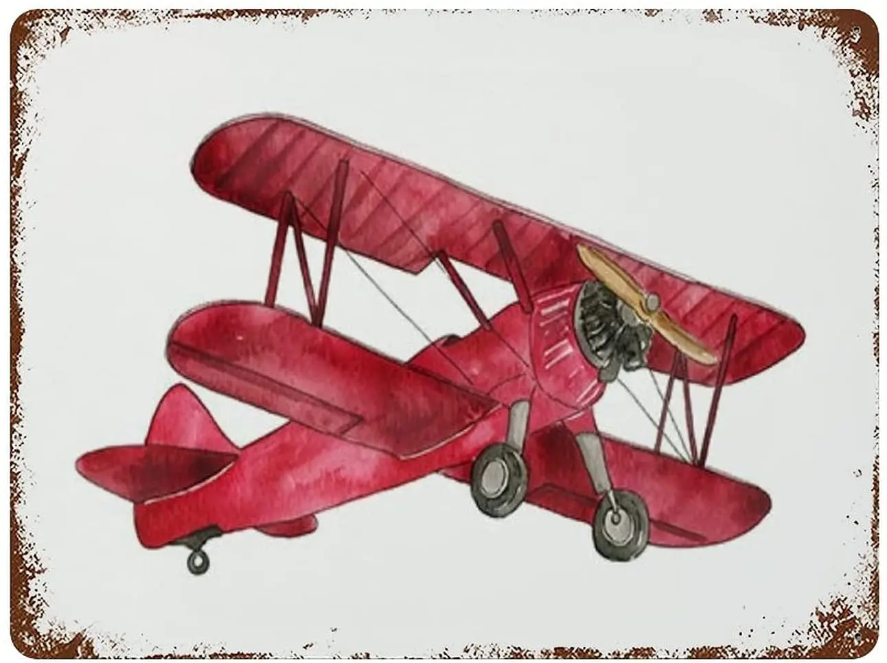 

Airplane Tin Sign Kids Room Wall Decor Aviation Plane Decor Helicopter Biplane Vintage Metal Tin Sign Home Decor Aluminum Sign