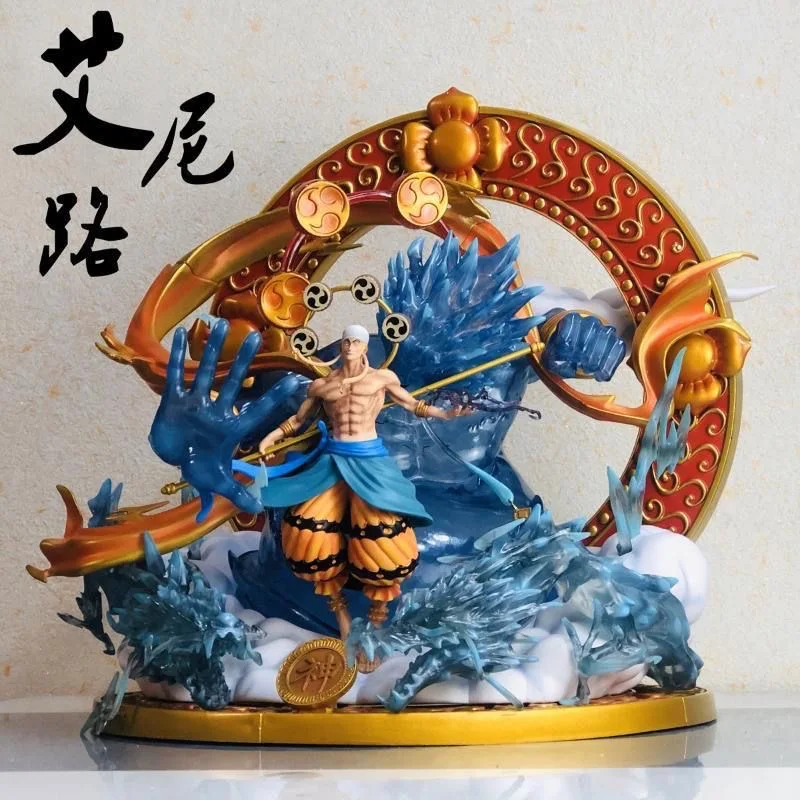 

29cm Anime Figures One Piece Figure Enel Enel Figurine GK PVC Statue Model Doll Room Decoration Ornament Collectible Toy Gift