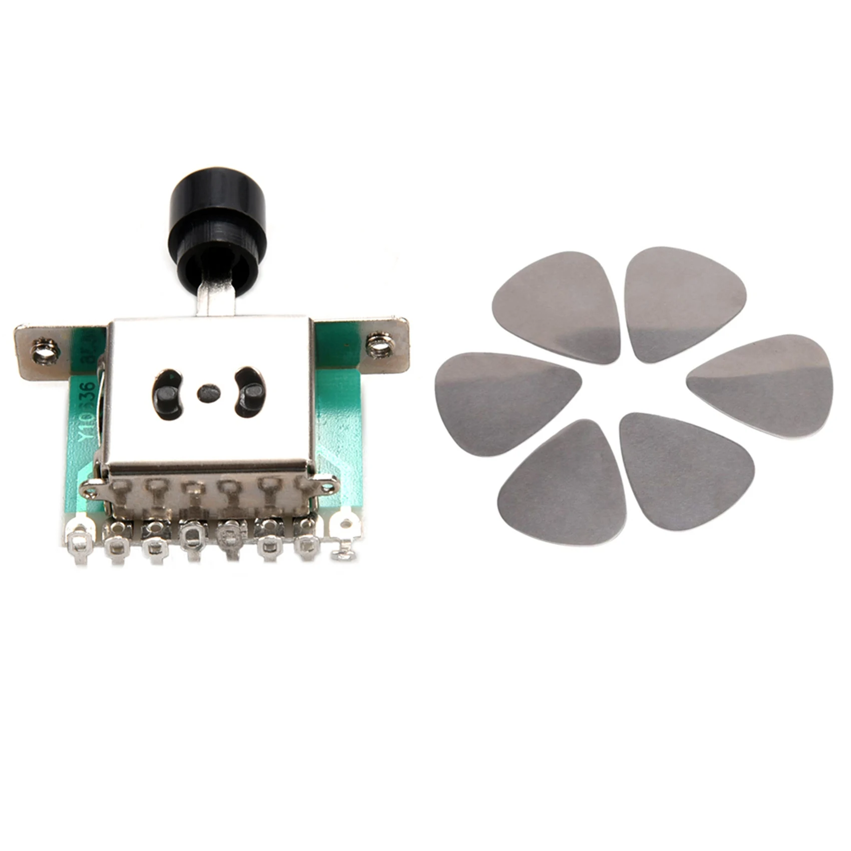 

Медиаторы для гитары из нержавеющей стали 6X, серебристые, с 3-ходовыми переключателями, Рычажные переключатели для гитары