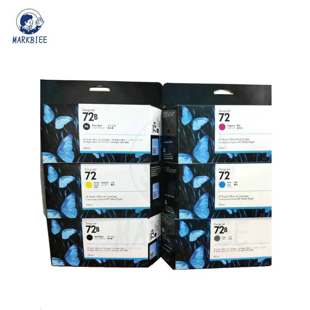 100% Original new HP72 ink cartridge C9403A C9370A C9371A C9372A C9373A C9374A for HP T1100 T1100PS T1120 T1120PS T1120SD T1200
