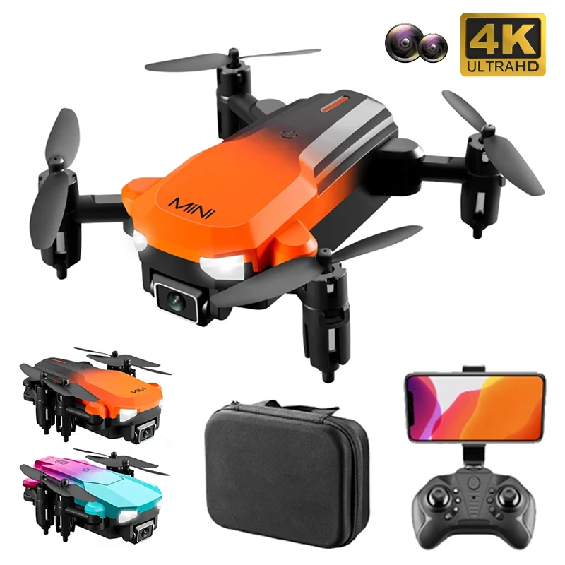 

Новинка KK9 мини-Дрон 4K HD Двойная камера фиксированная высота Wifi FPV с функцией предотвращения препятствий складной Квадрокоптер игрушка в по...