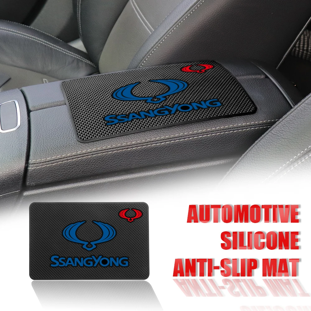 

Rubber Car Dashboard Anti Slip Mat Sticky Pad Phone Holder Accessories For Ssangyong Korando 2021 Rexton Musso Actyon Rodius etc