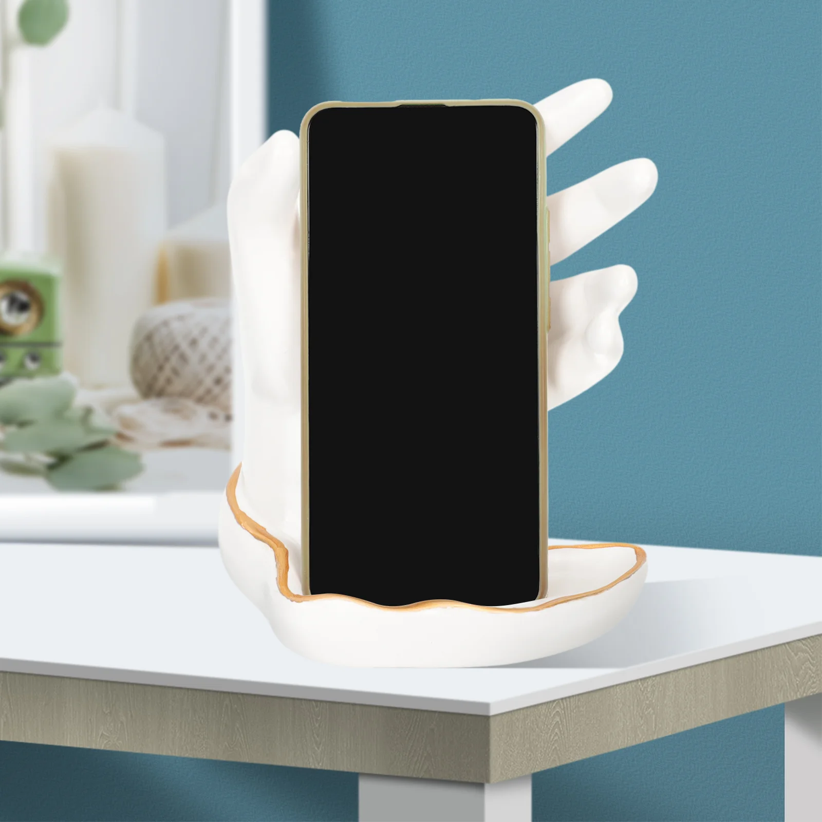 

Holder Desk Ceramic Hand Dock Office Figurine Desktop Stand Mount Mobile Cartridge Filter Cellphone Cf80 Accessories Cradle