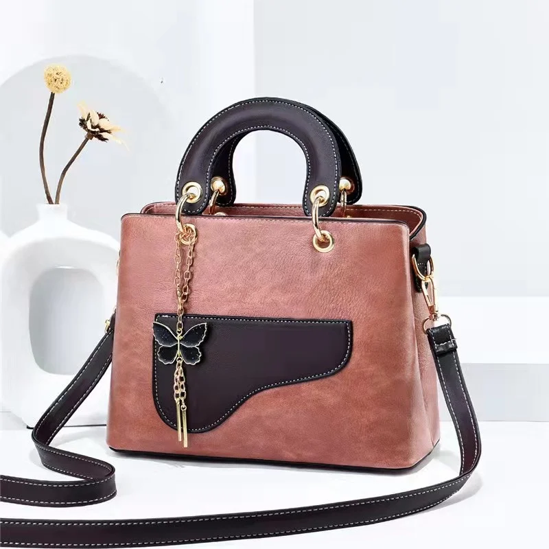 

Женская сумка, новая трендовая, в западном стиле, женская модная текстура, простая и универсальная, сумка-мессенджер на одно плечо, одна капля de