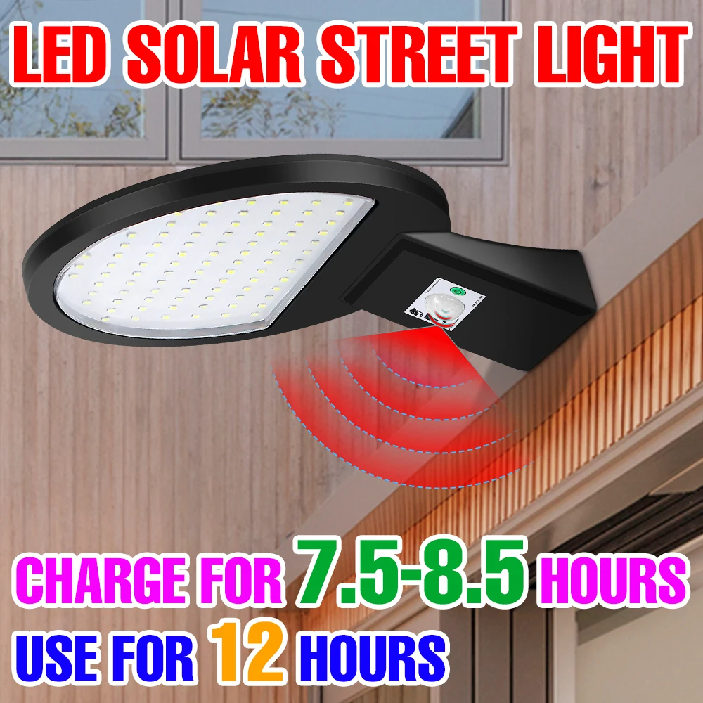

IP65 Waterproof LED Outdoor Solar Street Lights Motion Sensing Decoration For Patio And Garden Spotlight Solar Powered Lantern