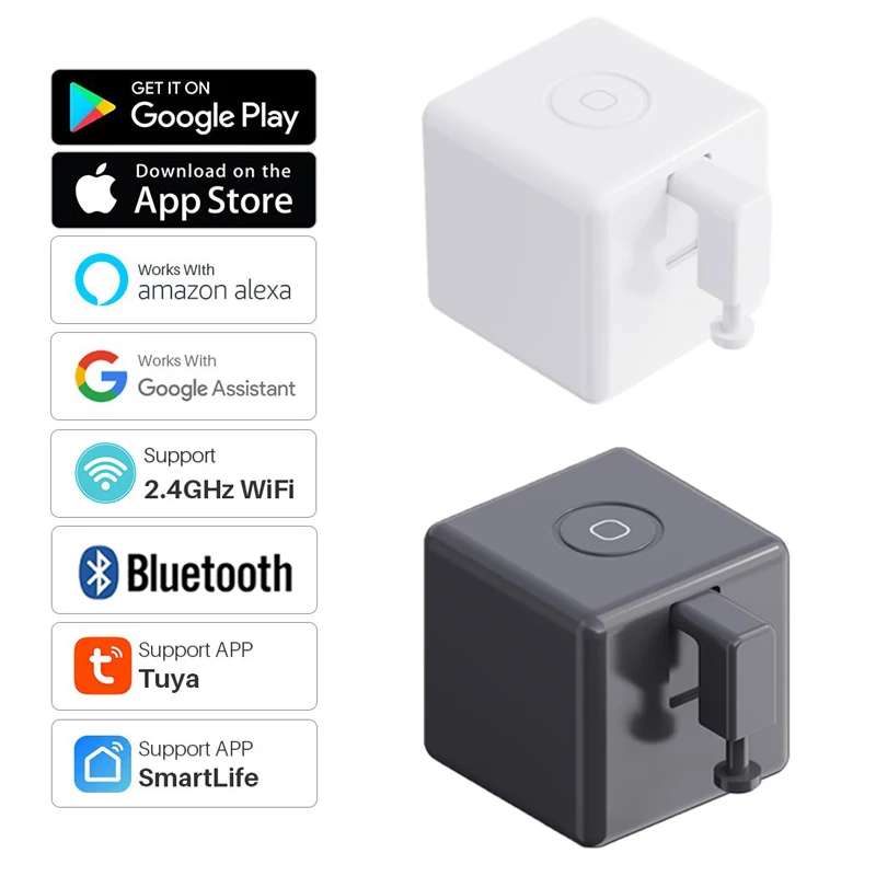 

Tuya Smart Bluetooth Fingerbot Plus Switch Bot Knop Pusher Smart Home Smart Life App Voice Control For Alexa Google Assistant
