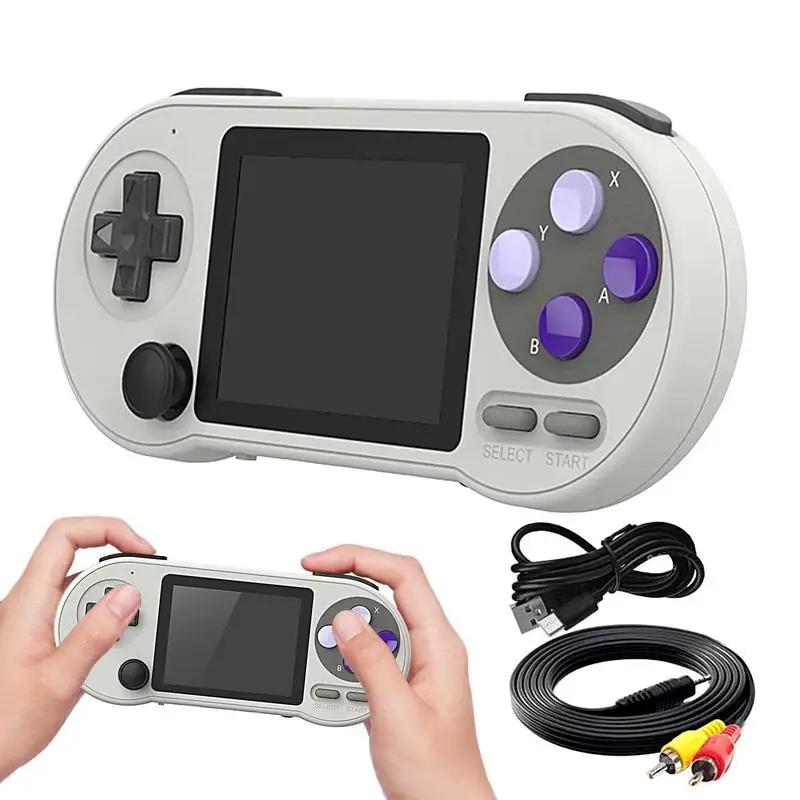 

Retro Game Console With Built In Games Classic Handheld Game Console Sf2000 3.0 Inch IPS Screen With 16G Tf Card Game Console