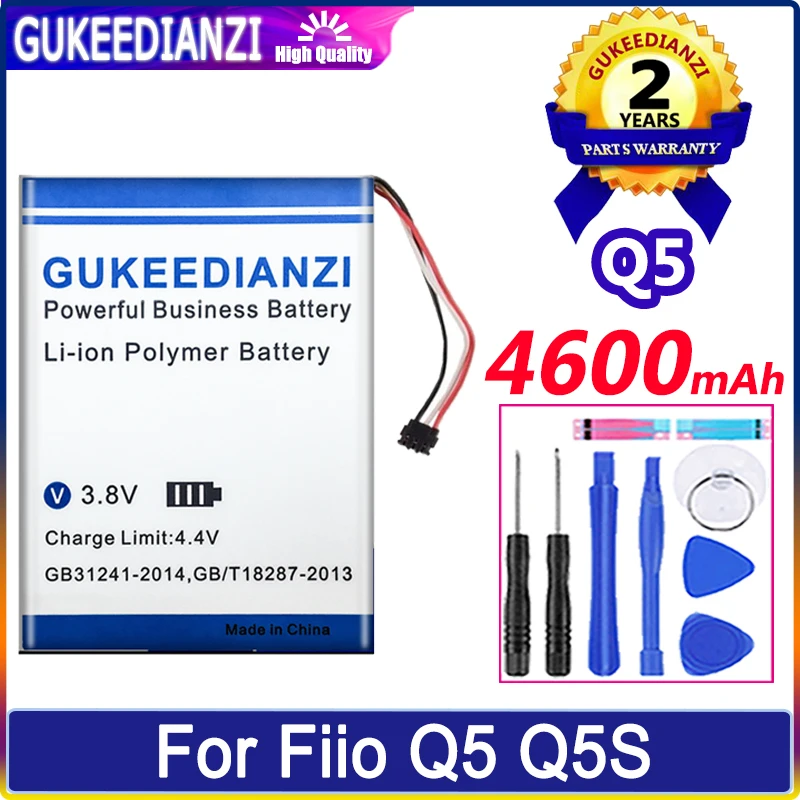 

4600mAh Large Capacity Replacement Battery For Fiio Q5 Q5S Digital High Quality 0 Cycles Battery Li-polym Bateria