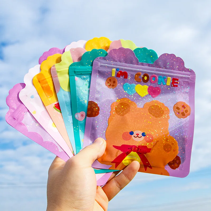

1/5pcs Food Ziplock Bag Cute Rabbit Bear Candy Cookie Packaging Bags Wedding Birthday Party Decorations Gift Wrapping Supplies