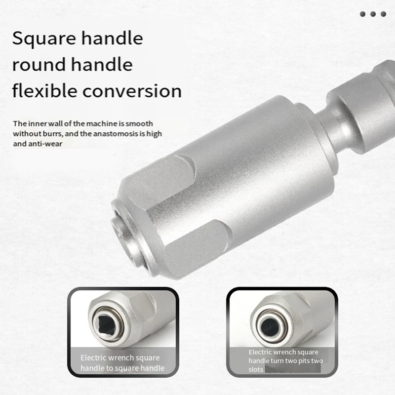 Adapter For Converting Impact Wrench To Electric Hammer 1/2 Conversion Head Connecting Rod Converts