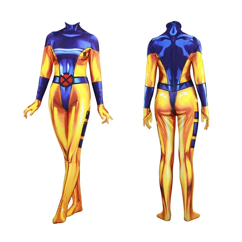 чоловік феникс карнавальный костюм боди супергероя женский джинсовый серый