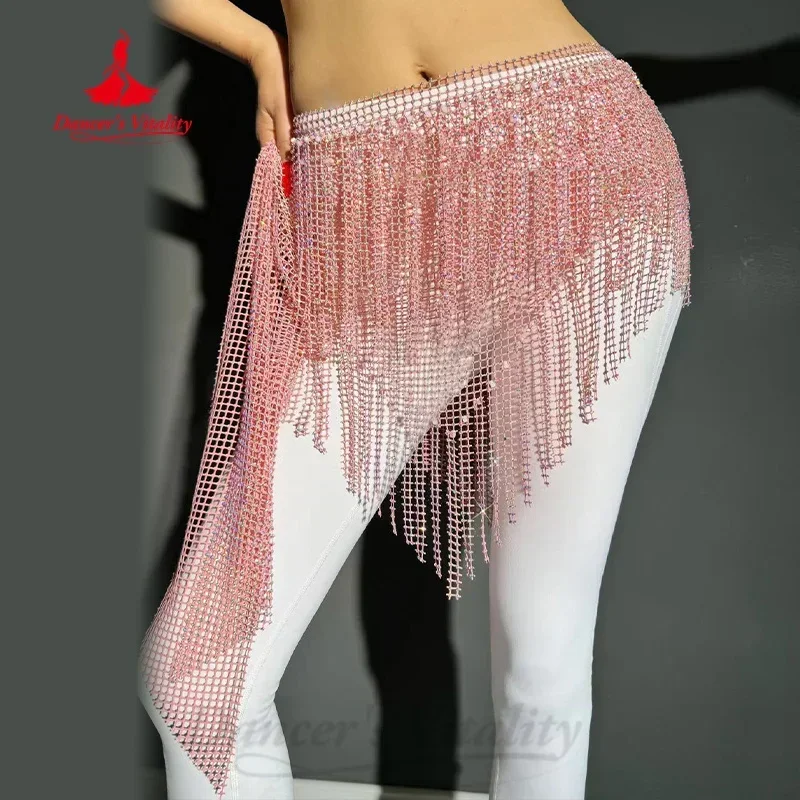 Треугольный набедренный шарф с кисточками и бриллиантами для взрослых детей