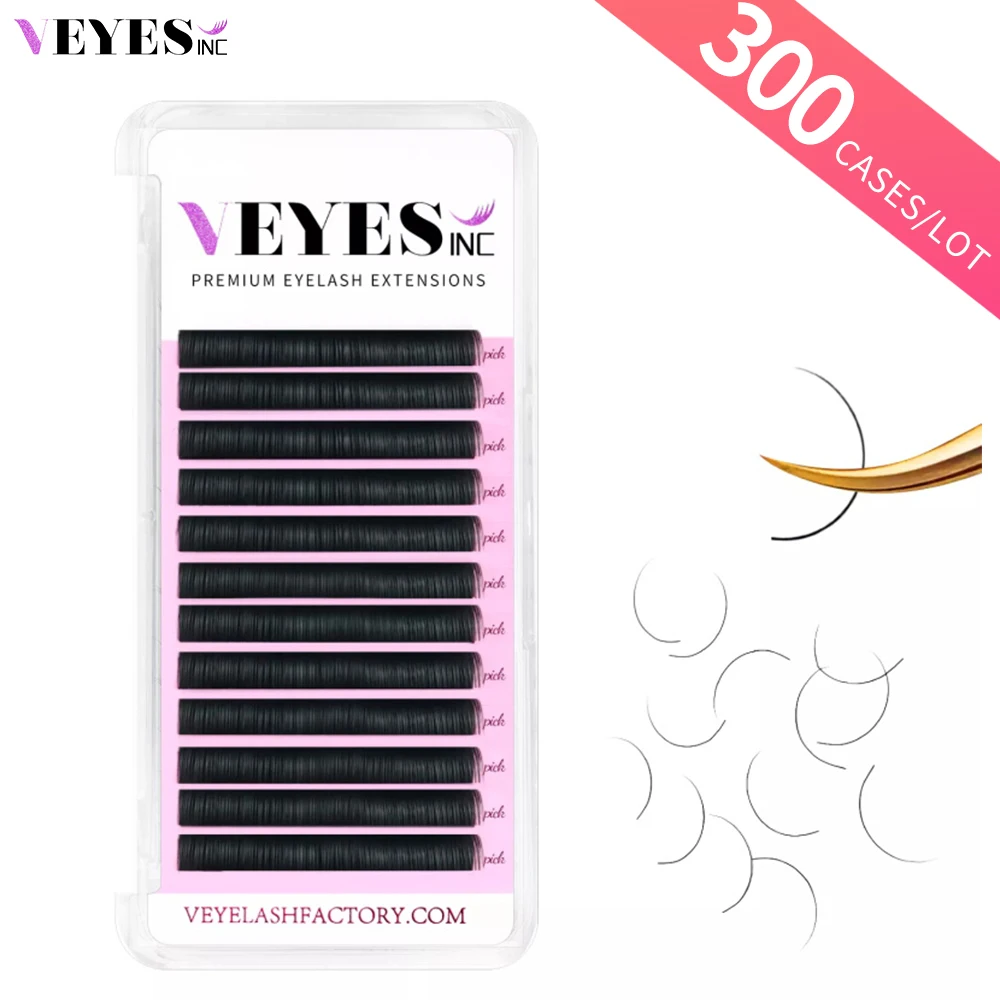 

Veyes Inc 300 Cases/Lot Individual Eyelash Extensions Faux Mink Lashes Veyelash Professional Classic Soft Natural Lash Wholesale