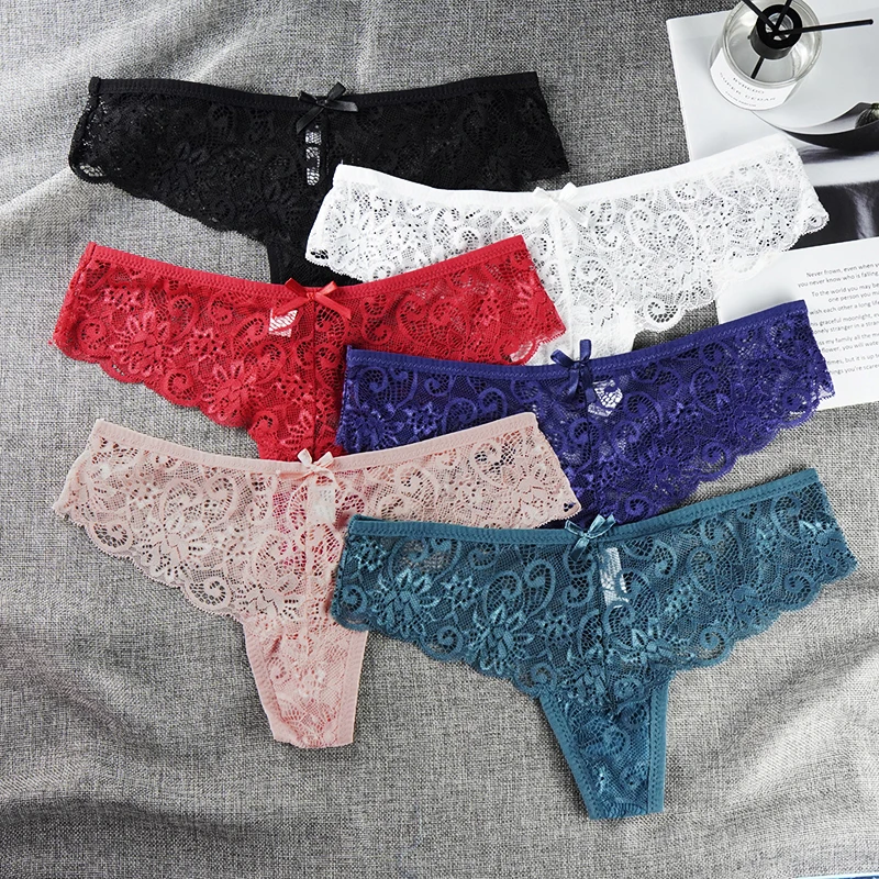 

Трусики-стринги женские с заниженной талией, батальных размеров, 3 шт./лот