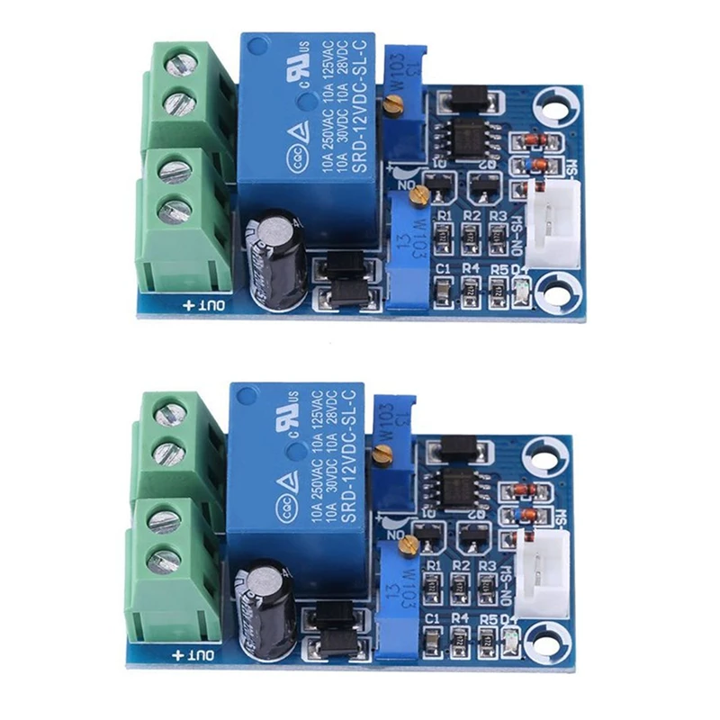 

Модуль аккумулятора для хранения 2 шт., 12 В аккумулятор с автоматическим отключением при низком напряжении, модуль защиты при включении и во...