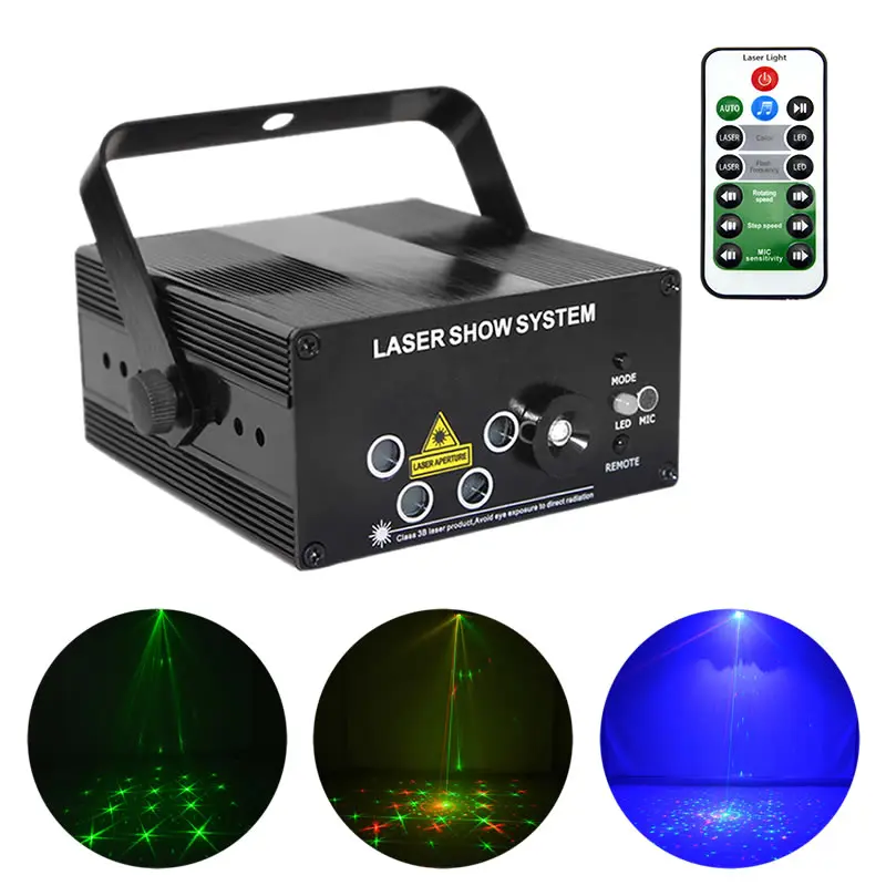 

Миниатюсветильник ный лазерный проектор RG 96 с звуковой активацией, s 3 Вт, сине-зеленый светодиод для диджея, дискотеки, домашвечерние, шоу, с...