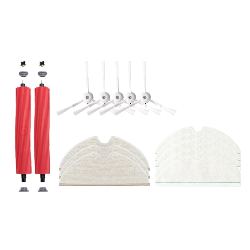 

15Pcs For Roboroc T8 / Q7 Max / Max+ Robot Accessory Kit Detachable Main Brush Mop Cloth Side Brush Vacuum Cleaner Part
