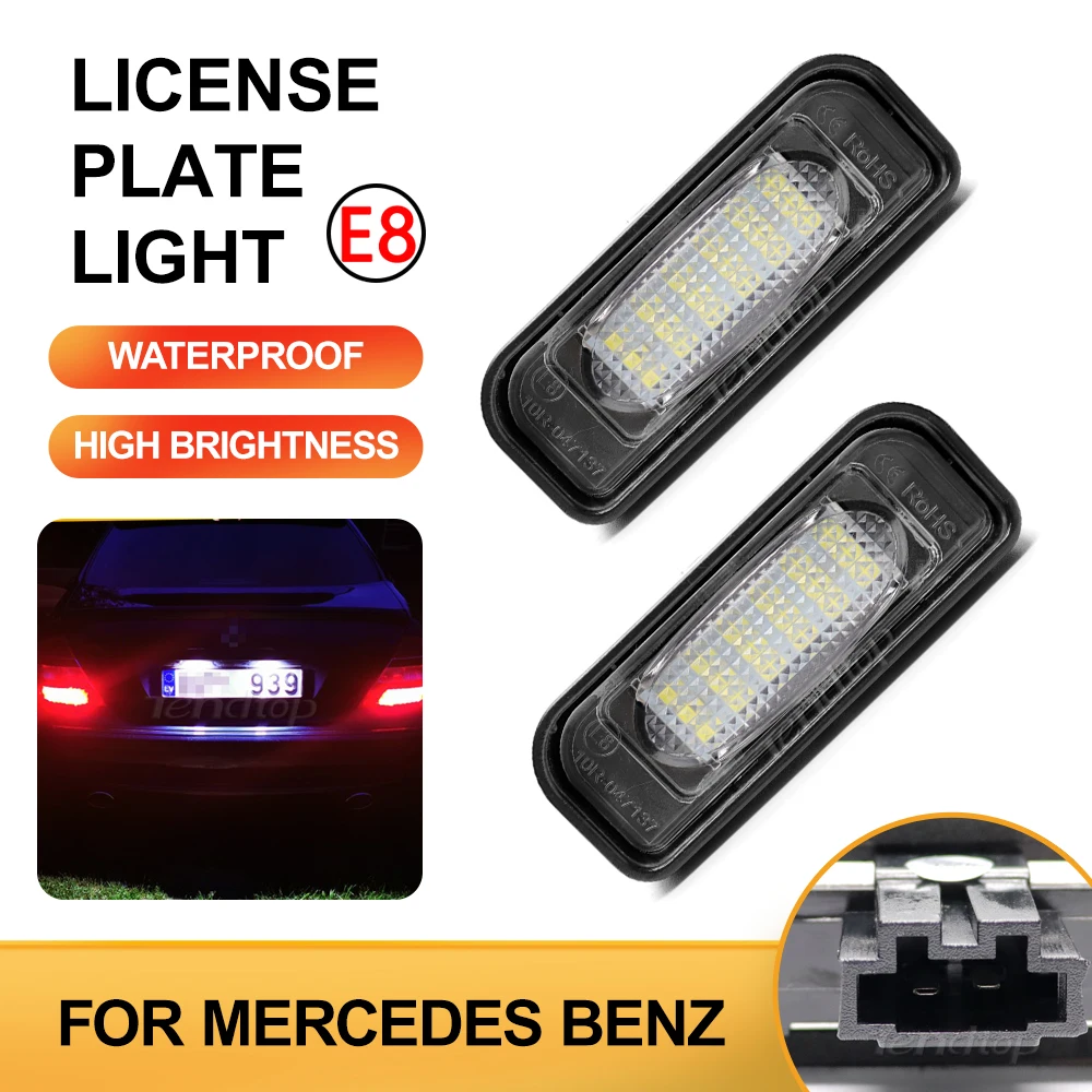 Светодиодный фонарь номерного знака для Mercedes Benz AMG W220 1999 2000 2001 2002 2003 2004 2005