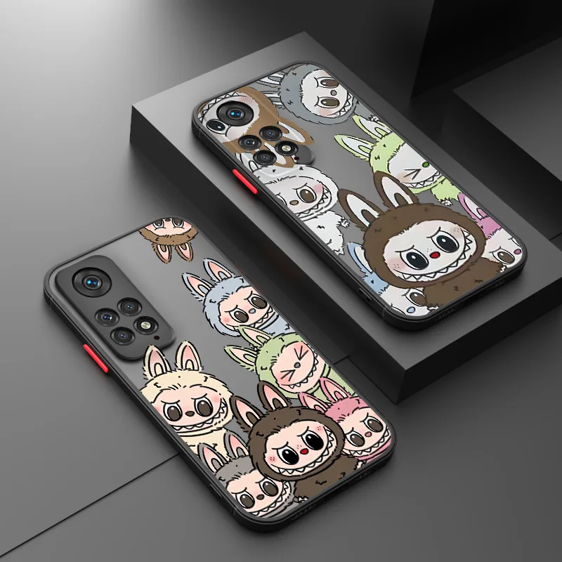 Новый чехол для телефона Kawaii Cute Labubu Xiaomi Redmi Note 13 12S 12 11T 11 11S 10S 10 9T 9S 9 матовый
