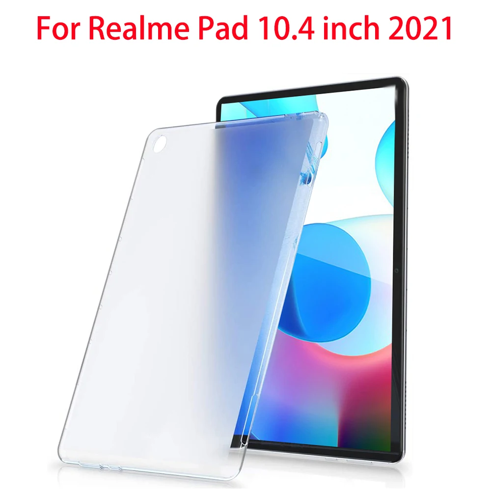 

Matte TPU Case For OPPO Realme Pad 10.4 2021 RMP2102 RMP2103 RealmePad 10.4 inch Transparent Tablet Shell Slim Simple Soft Cover