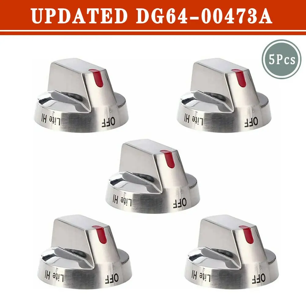 

DG64-00473A Верхняя панель управления горелкой, ручка регулировки диапазона, замена для плиты горелка плита (5 шт.)