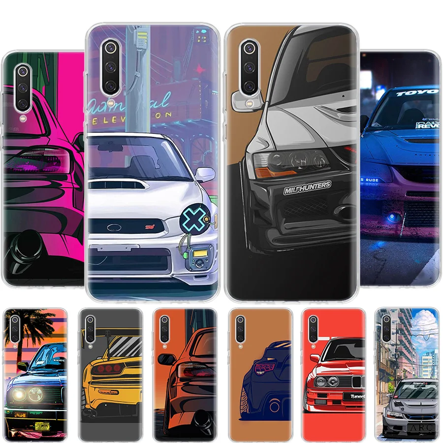 

JDM Sports Cars Japan Phone Case For Xiaomi Mi 11T 11i 11 Ultra 10 Lite 5G 12 Pro 12X 10T 9T 9 8 6X 5X Coque Shell