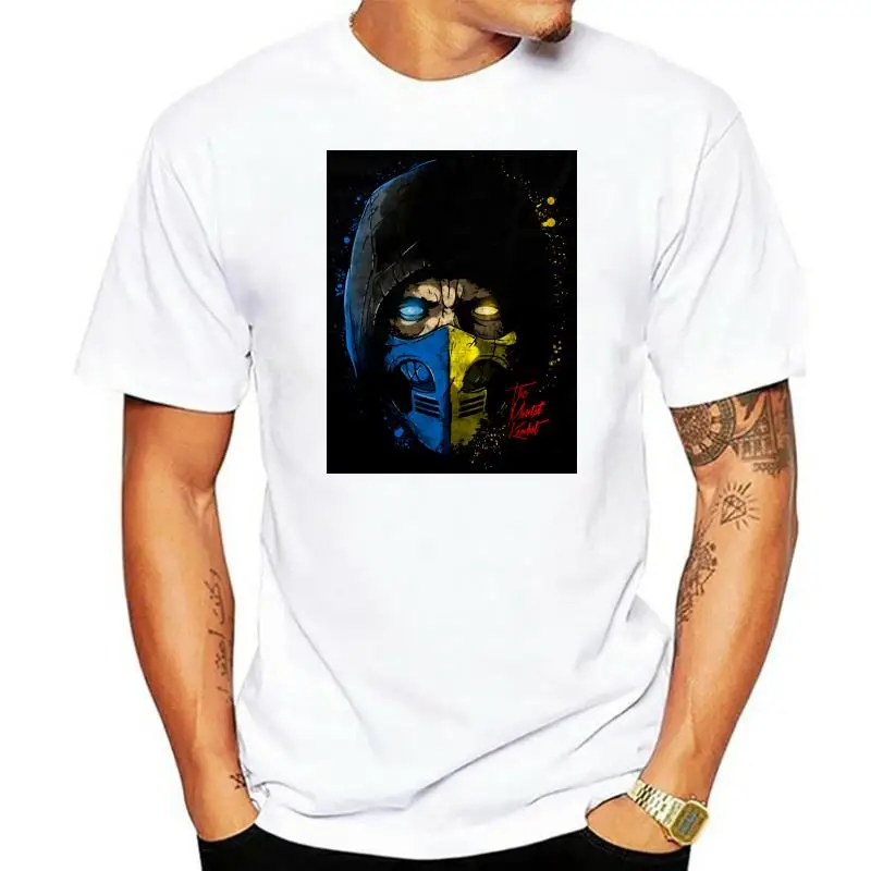 

Mortal Kombat T-Shirt Subzero Scorpion Half Face Spoof Gift Adult & Kids Tee Top Graphic Tee Shirt