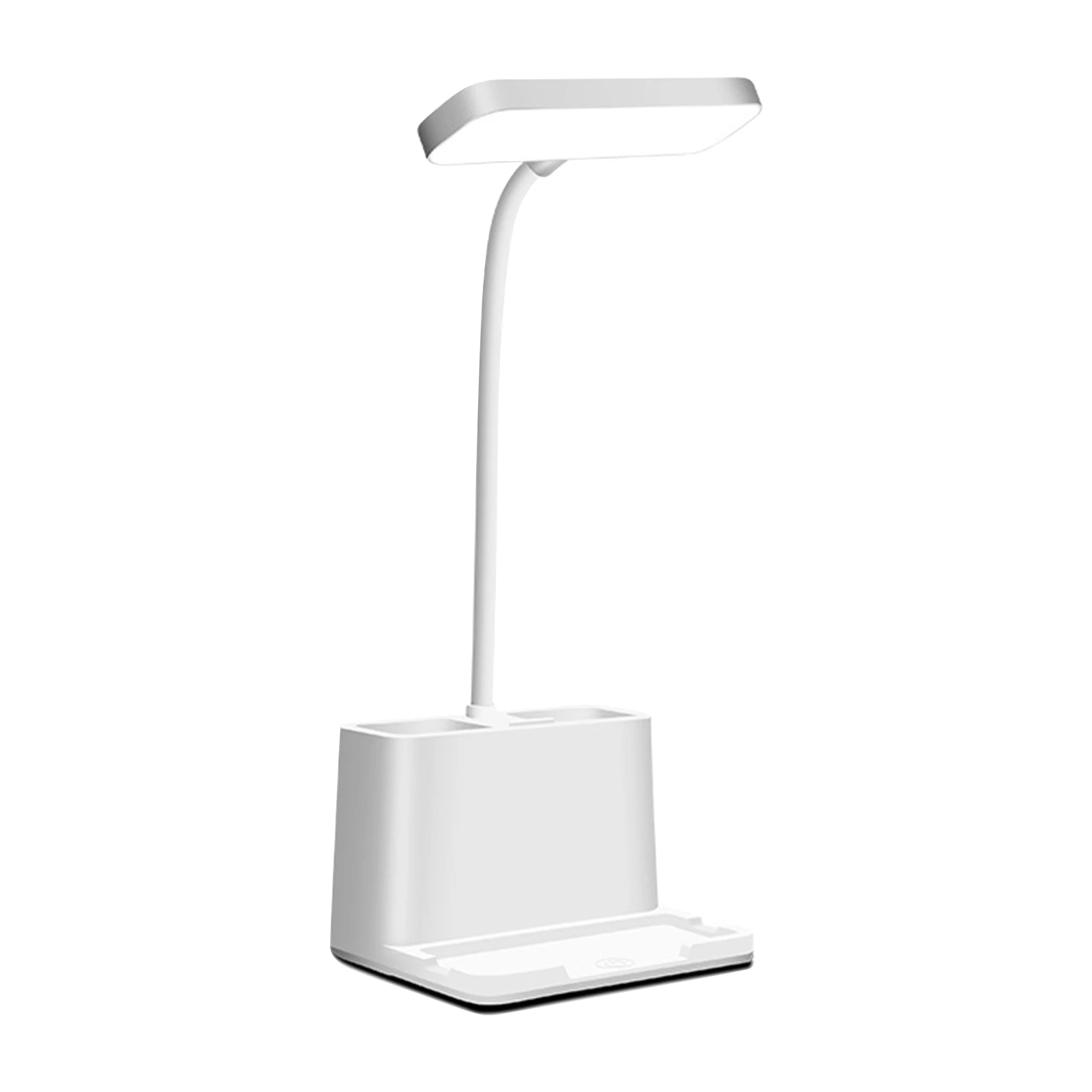 

Flexible Gooseneck ABS Adults Kids Reading Pen Holder LED Light Home Office Adjustable Brightness Desk Lamp Eye Caring 3 Modes