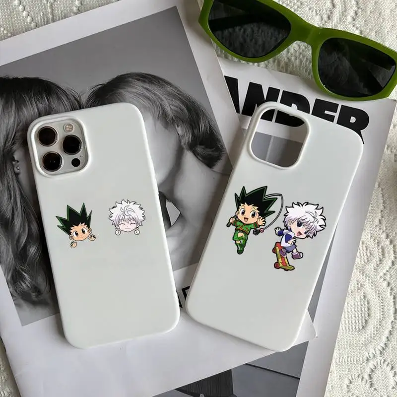 

HUNTER×HUNTER anime Phone Case Candy Color for iPhone 6 7 8 11 12 13 s mini pro X XS XR MAX Plus
