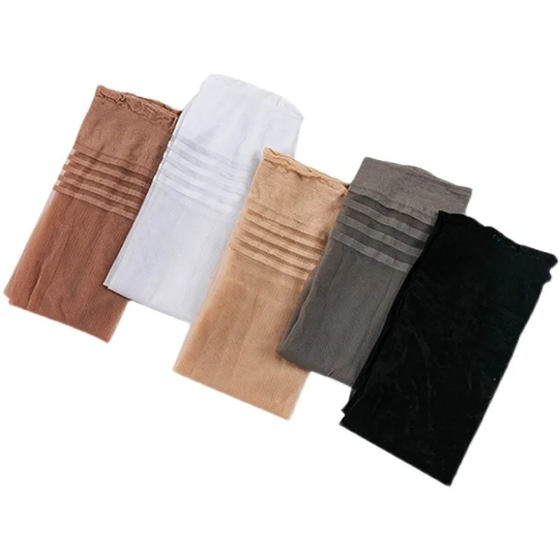 3Pairs Ultra Thin Thigh High Women Socks Sexy Breathable Striped Over The Knee Stock High Quality Women's Stockings & Hosiery