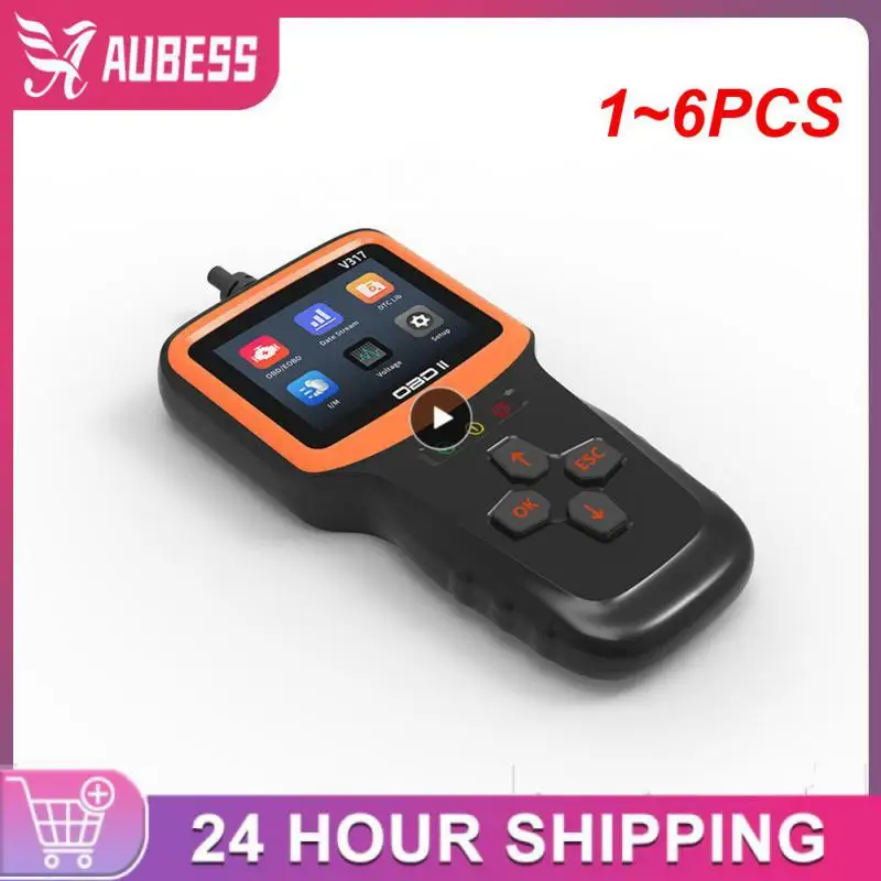 

1~6PCS 2 Real-time Oxygen Sensor Test Automobile Fault Detector OBD II EOBD Code Reader V317 Car Diagnostic Tool
