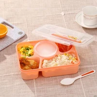 1l portable microwave lunch box adults 5 grid fruit soup food container storage outdoor picnic lunchbox bento box food boxes