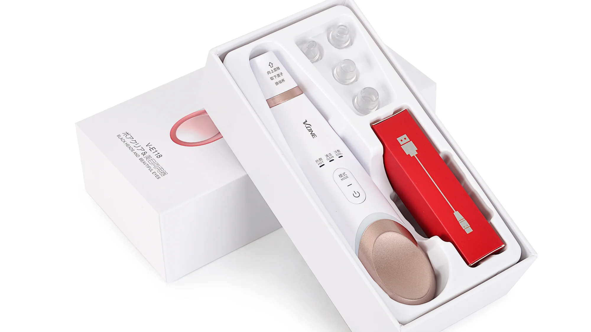 

Wholesale Electric Suction Facial Remove Pore Blackhead Acne Suction Cleanser Remover Face Beauty Vacuum Extractor Tools Kits