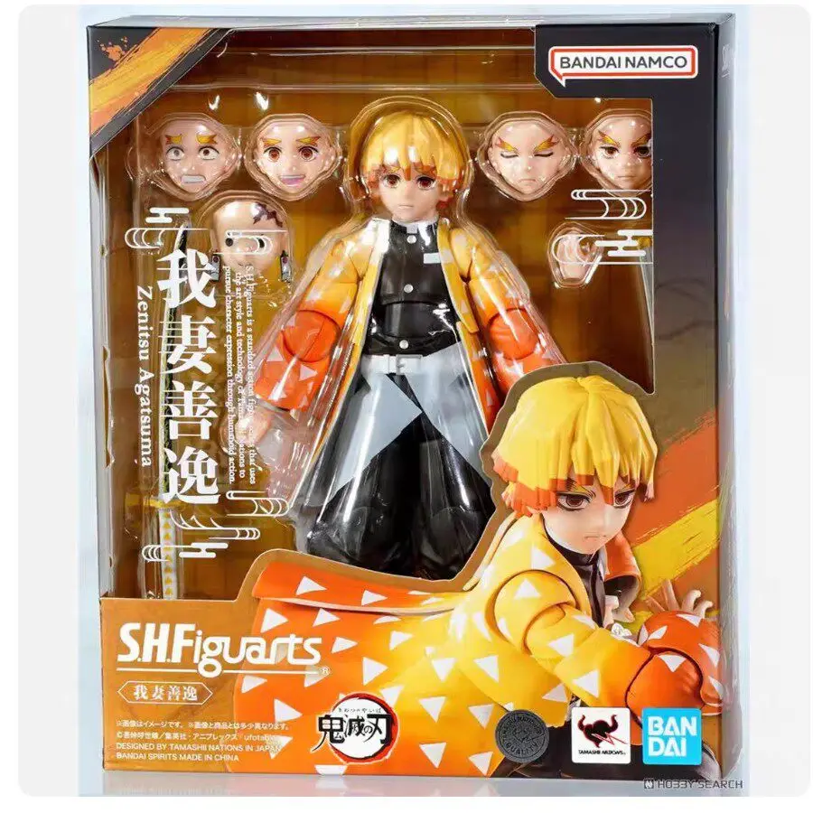 Фото В наличии, Оригинальные подвижные фигурки Bandai SHF: Убийца демонов, Спящая Столповая Силовая Сила, Моя жена Шаньи, Команда по уничтожению демонов №1