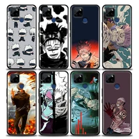 anime jiu jitsu kaisen phone case for realme c2 c3 c21 c25 c11 c12 c20 oppo a53 a74 a16 a15 a9 a95 a93 a31 a52 a5s tpu case