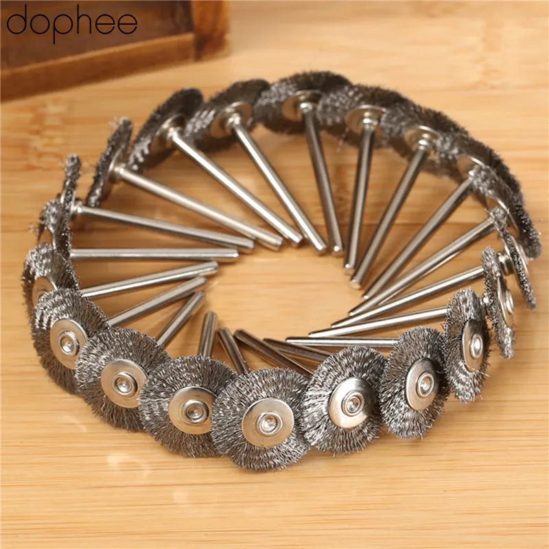 dophee Dremel Accessories Stainless Steel Wire Wheel Brushes