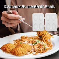 new 4 holes 2022 manual meatball maker meatloaf mold press minced meat processor cake desserts pie kitchen tools