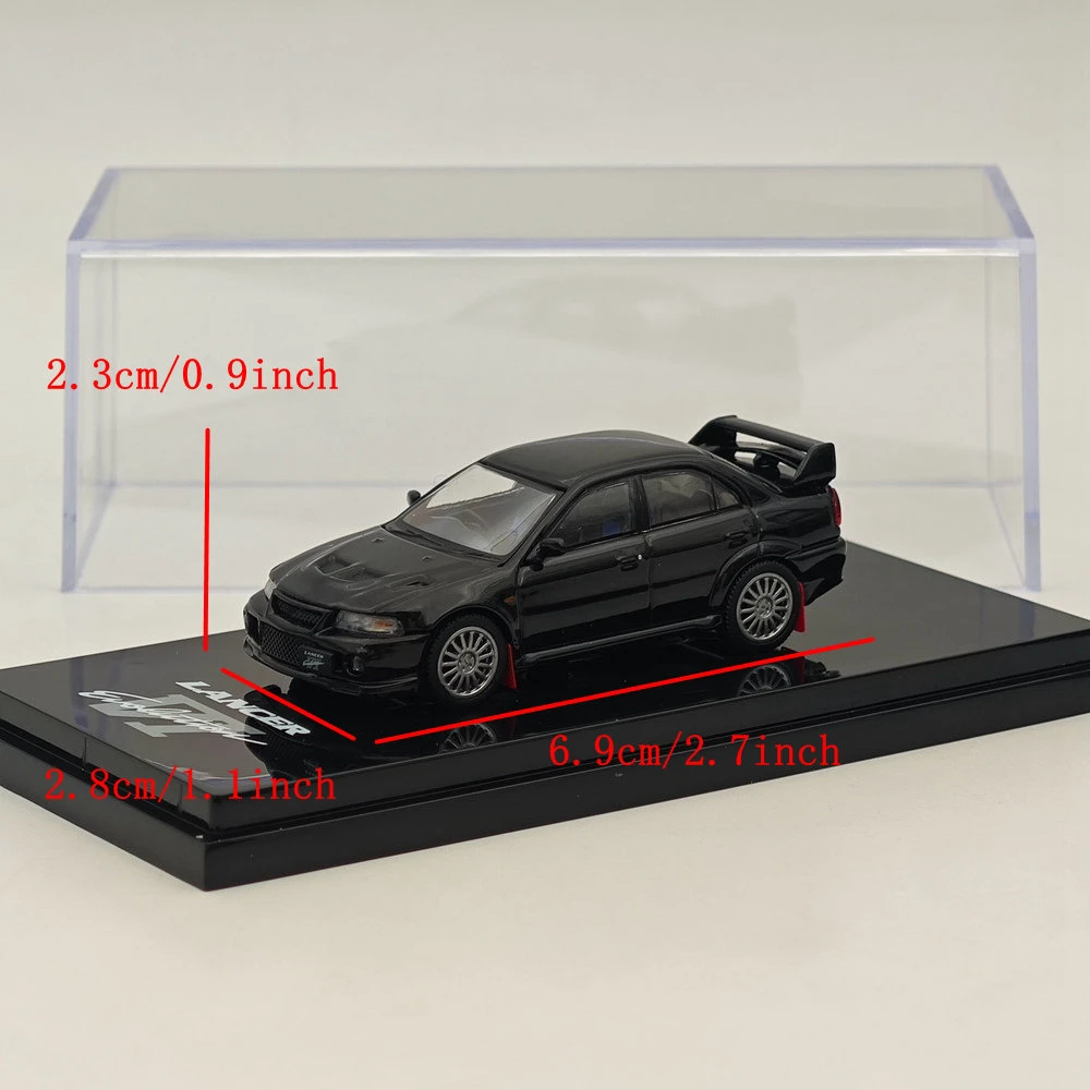 1/64 Hobby Japan Lancer GSR Evolution VI (CP9A) 1999 с грязевым клапаном Pyrenees Black (P) HJ 642033 Коллекция литых