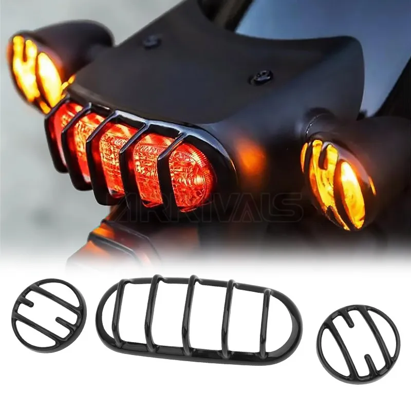 

Motorcycle Turn Signal Light Protection Indicator Guard Cover Brake Tail Light For Honda Rebel CMX 300 500 1100 2017-2021