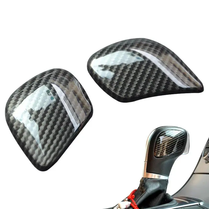 

Ручка переключения передач автомобиля, защитная наклейка из углеродного волокна, для стайлинга автомобиля, аксессуары для автомобильного чехла