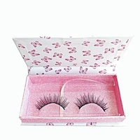 w series butterfly box style 2 natural simulation of thick curling makeup chemical fiber purely handmade wholesale eyelashes set